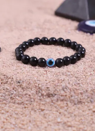 Evil Eye Bracelet (Black) | Positivity mall